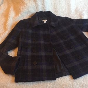 Plaid Peacoat